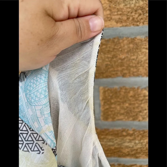 Shanghai Tang  silk sheer dress 10 - Picture 15 of 15